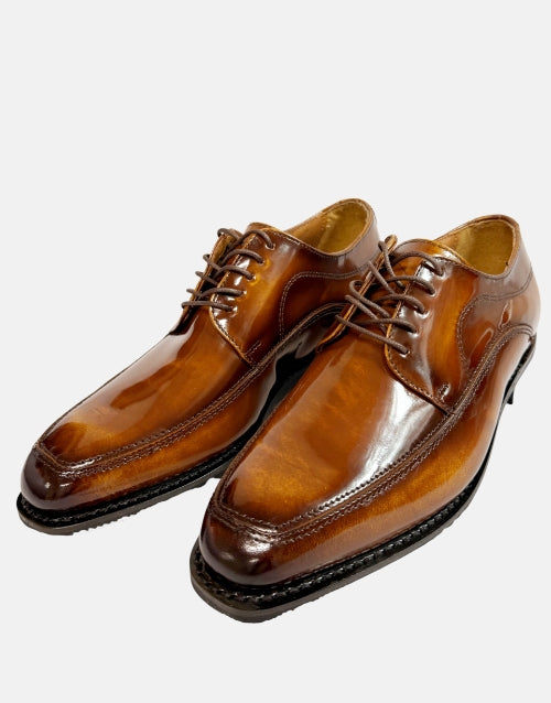Bishop Leather Ivywood Hi-Shine Tan Shoe
