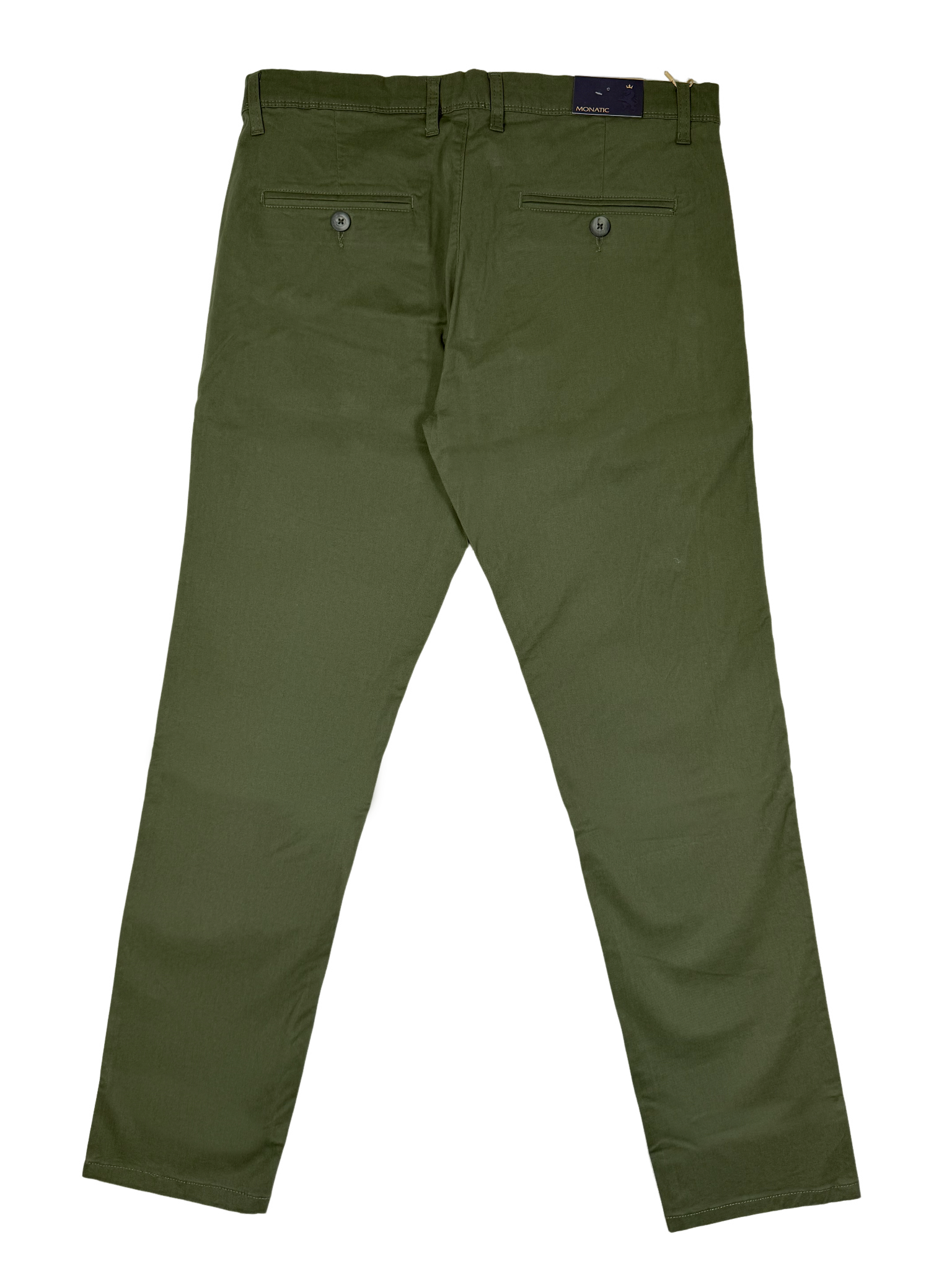 Monatic Olive Tailored Fit Chinos