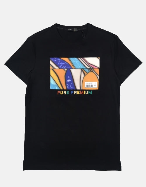 Pure Premium Pocket Vincint Black T-Shirt