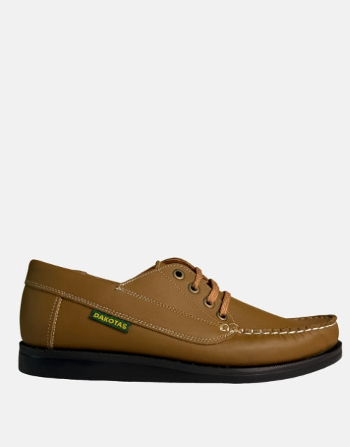 Dakota Carson Leather Dockside Boat Shoe Tan