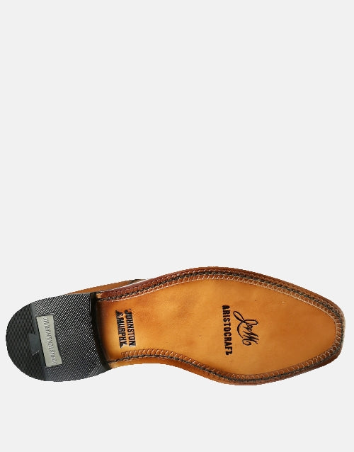 Johnston & Murphy Tan Leather Brogue