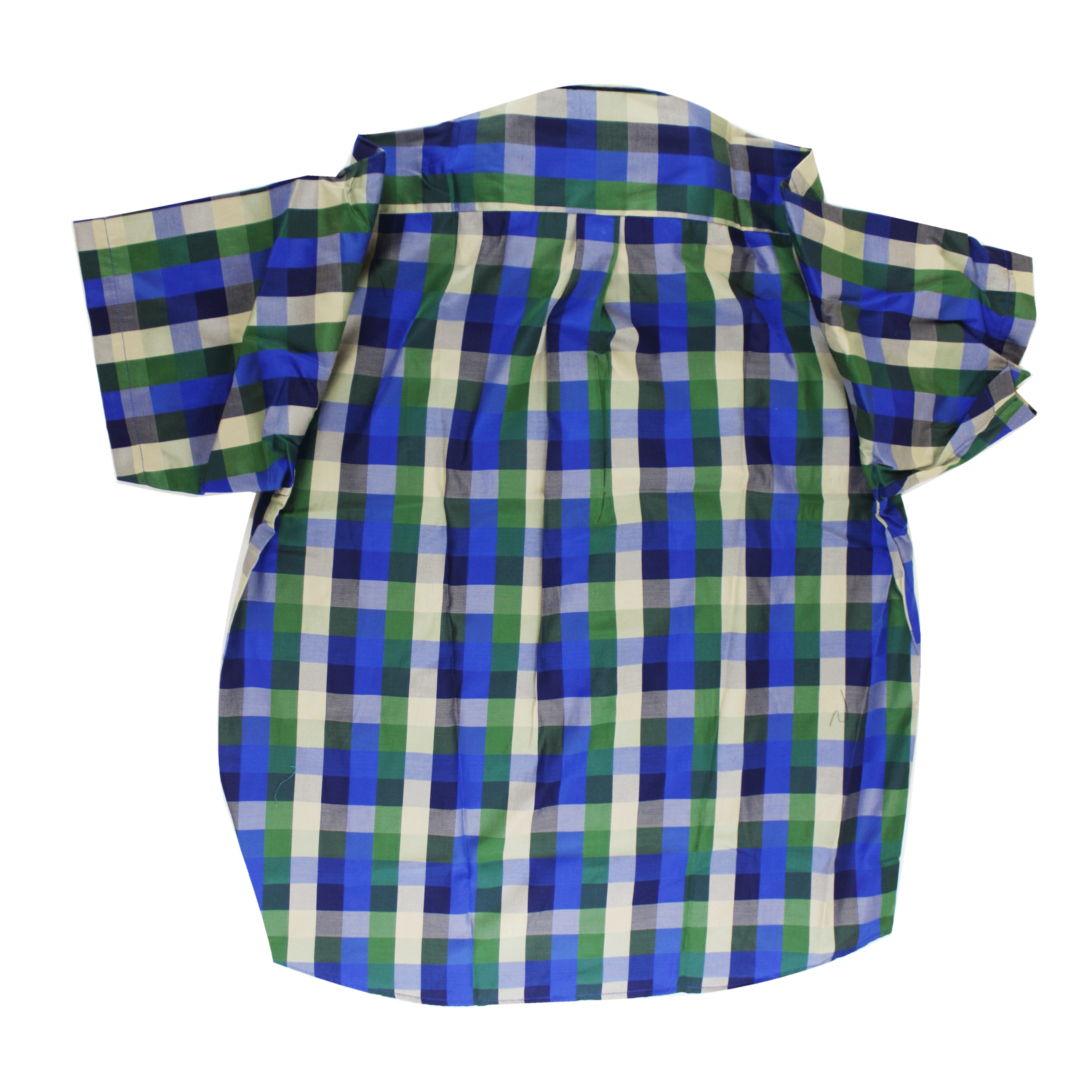 AERO Green/Beige/Blue Checkered S/S Shirt