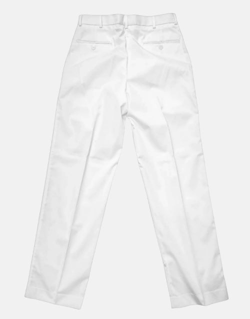 WHITE PLAIN SLACK TROUSER