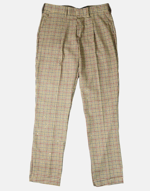 CABLE GENTS CHECK REGULAR FIT TROUSER