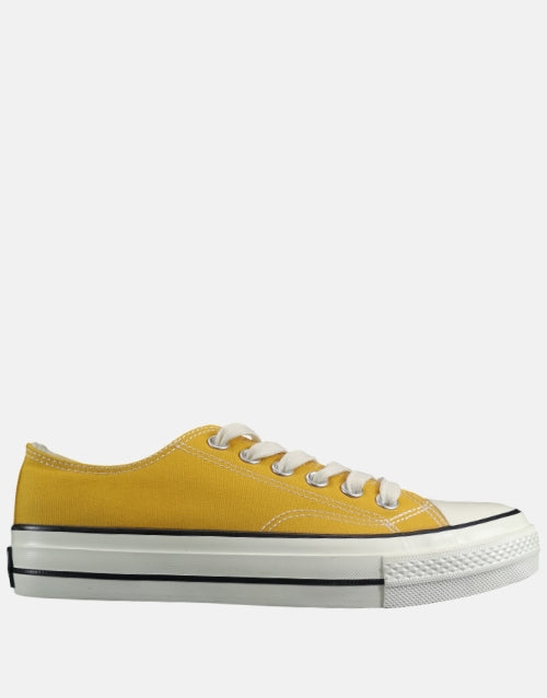 K Star 7 Mens Vintage Classic Canvas Lo Mustard Sneaker