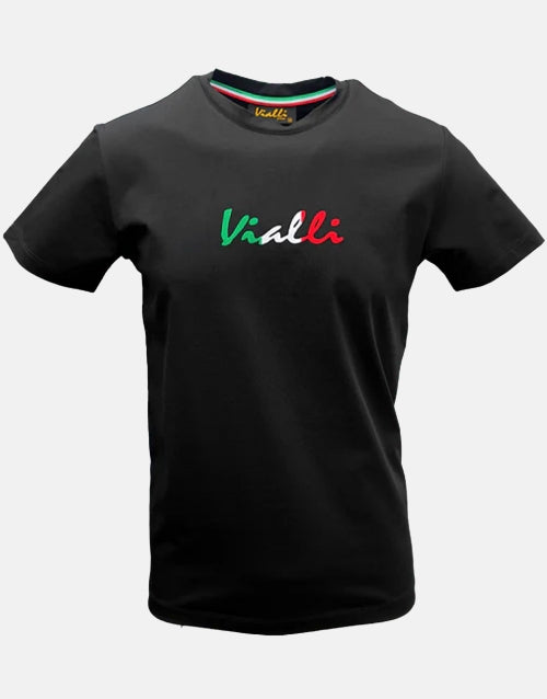 Vialli Item Black T-Shirt