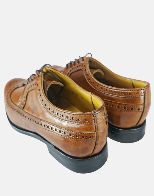 Johnston & Murphy Tan Leather Brogue