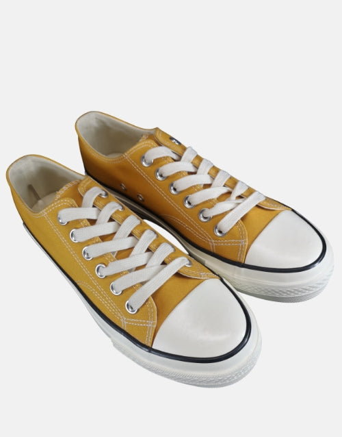 K Star 7 Mens Vintage Classic Canvas Lo Mustard Sneaker