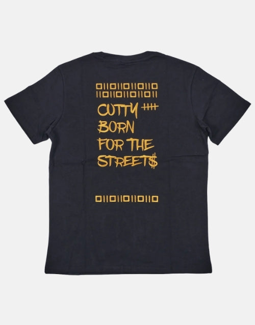 CUTTY BORN T-SHIRT( BLACK)