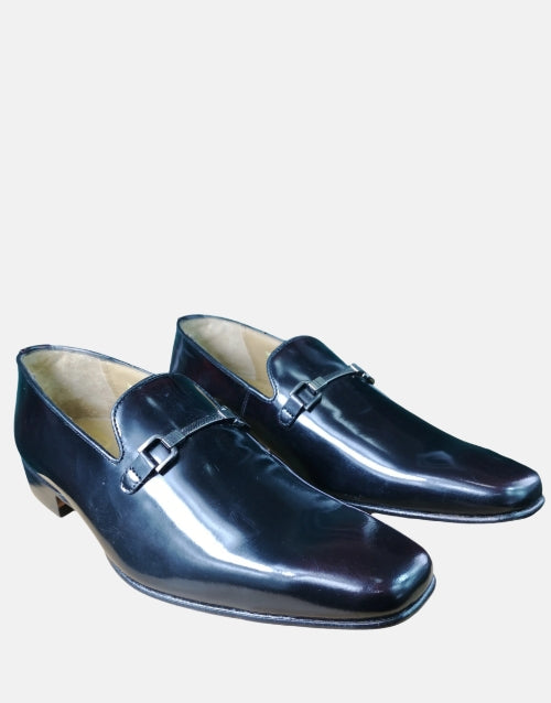 Crockett & Jones Moccasin Leather Black Shoe