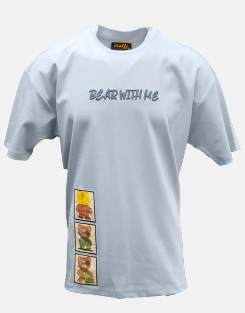 Vialli Indiana Extra Length Sky Blue T-Shirt