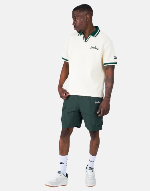 Diadora Ace White Green Polo Shirt