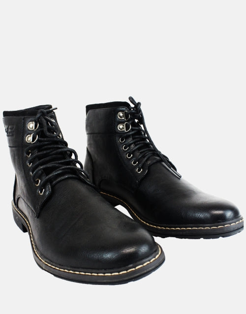 GINO PAOLI Black Lace Up Boot