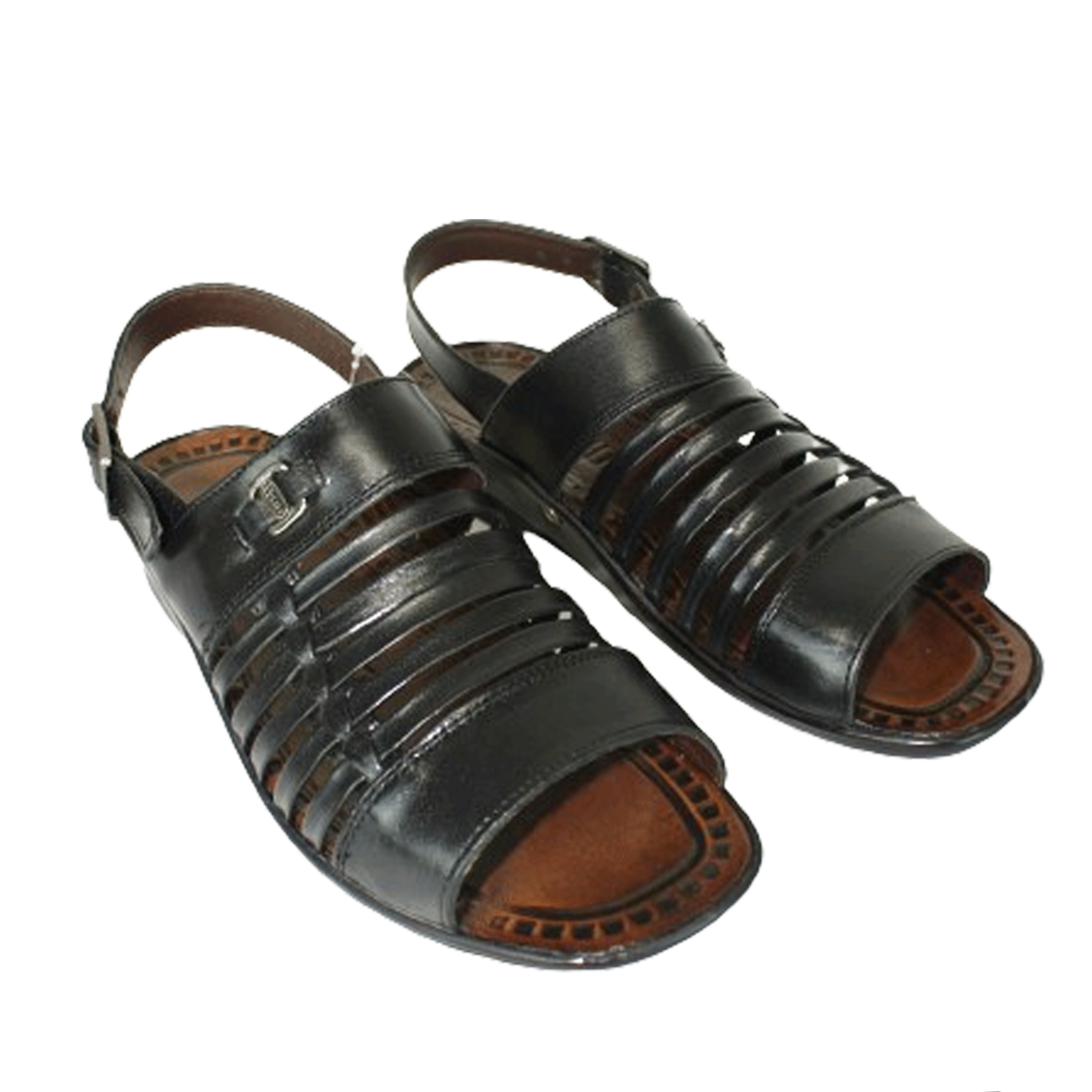 Rodrigo LEATHER Black Sandal