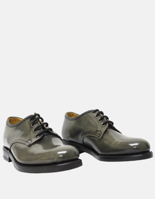 Saxone Leather Ash Grey Shoes