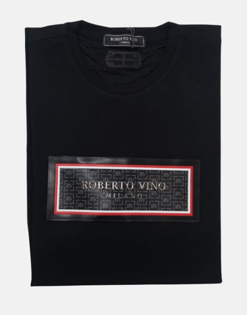 Roberto Vino Rect Milano Black T Shirt