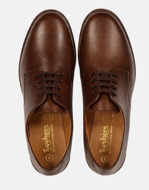 Toughees Leather Brown School Shoes