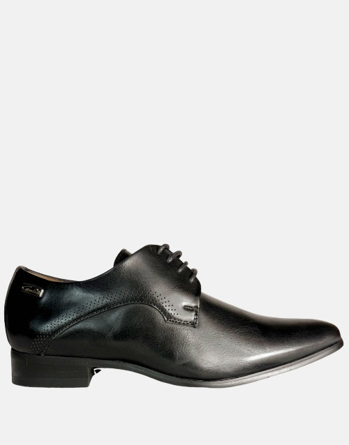 Gino Paoli Black Youths Formal Shoes