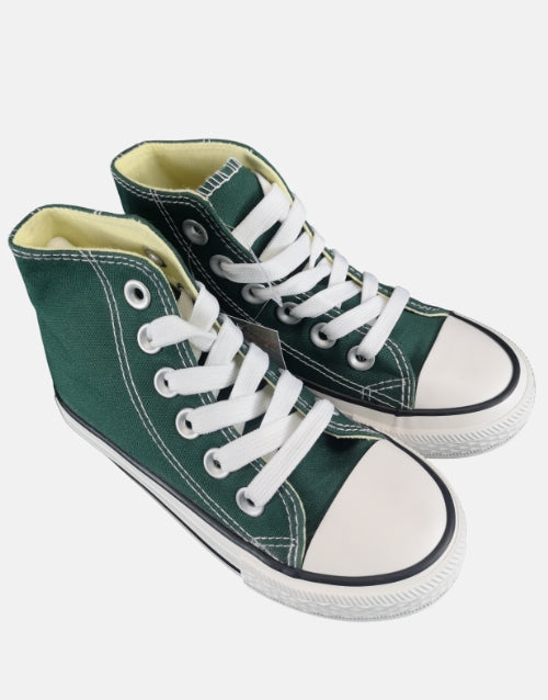 K Star 7 Star Canvas Hi Canvas Pine Boys Sneaker