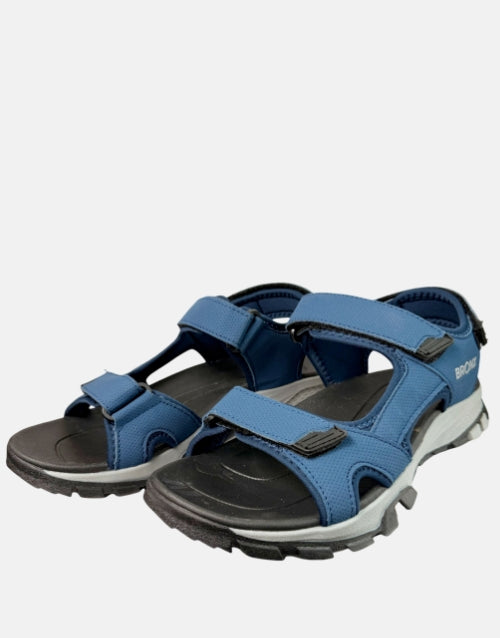 Bronx Navy Miami Velcro Strap Sandal
