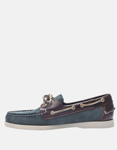 SEBAGO Leather Portland Spinnaker NBK FGL Blue Navy Brown