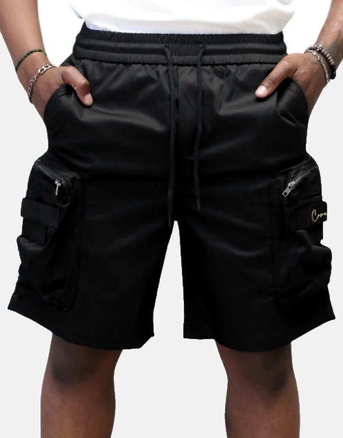 COVALI Short Black Cargo Pants