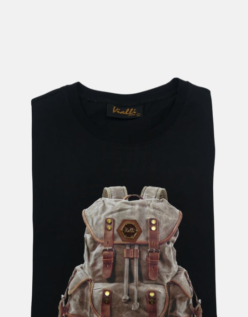 Vialli Camp T Shirt Black