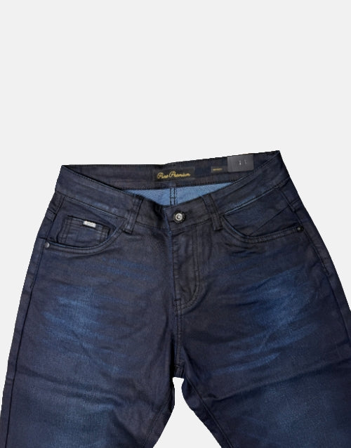 Pure Premium Arichi Blue Black Senzo Wax Jeans