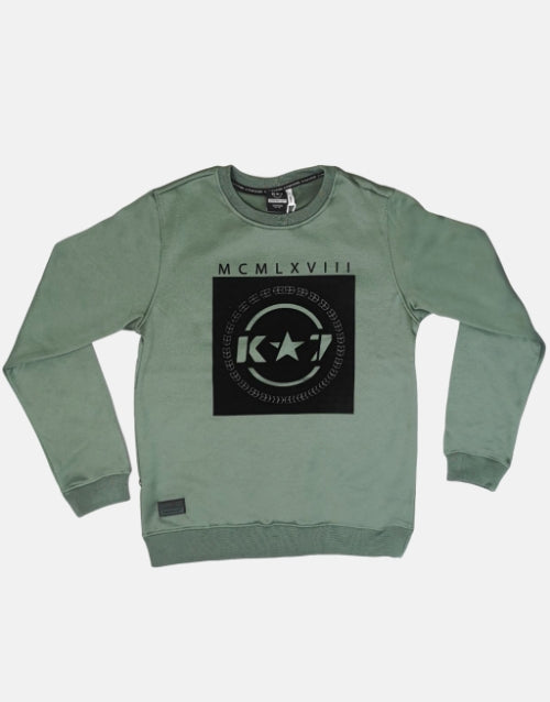 K Star 7 Citadel Mens Dark Sage Sweater