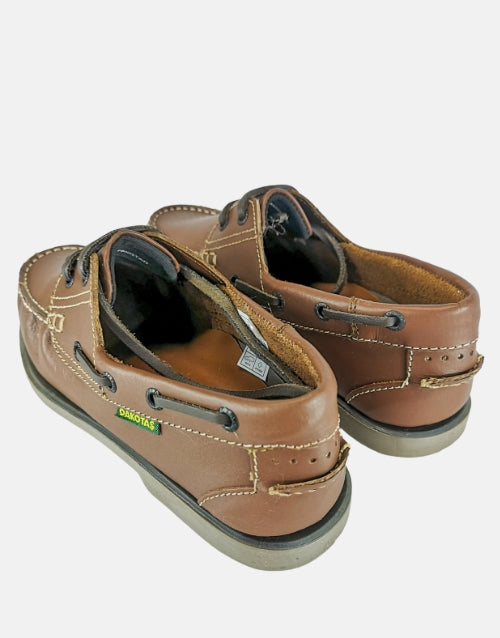 Dakotas Leather Tan Brown Dockside Shoe