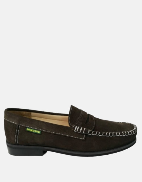 DAKOTAS Brown Suede Mocassin
