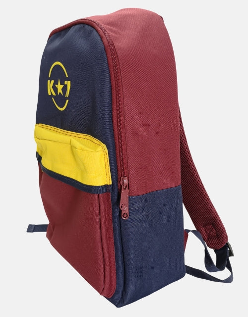 K STAR 7 Piper Navy/Maroon/Yellow Backpack