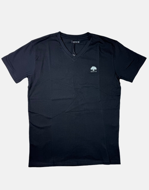 K STAR 7 Ricardo Black V Neck Tee