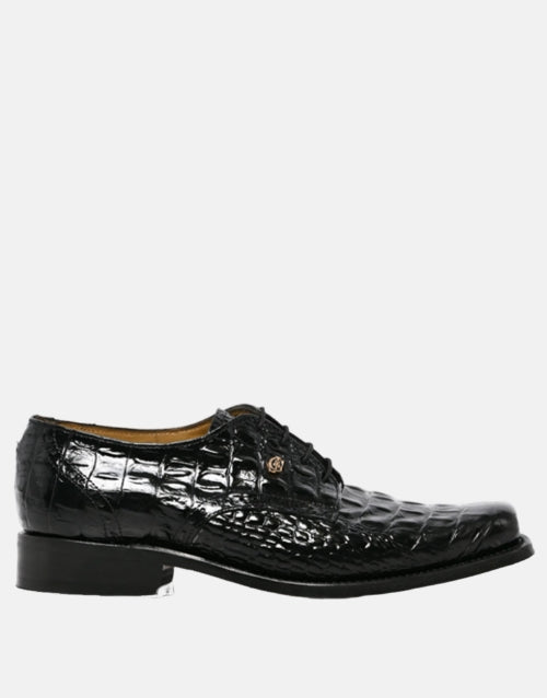 Crockett & Jones Leather Milo Black Hornback