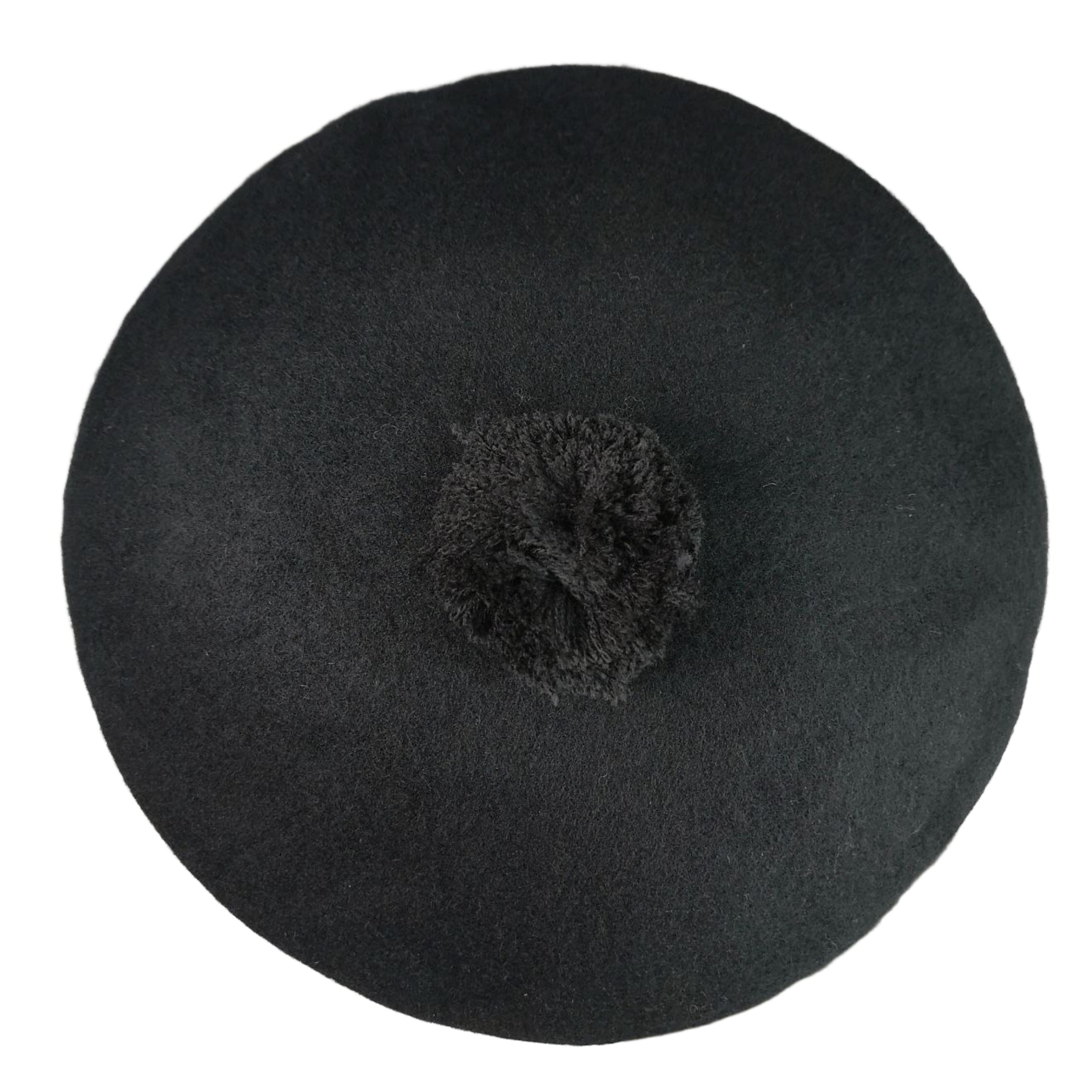 Bostonian Beret Pom Pom Black