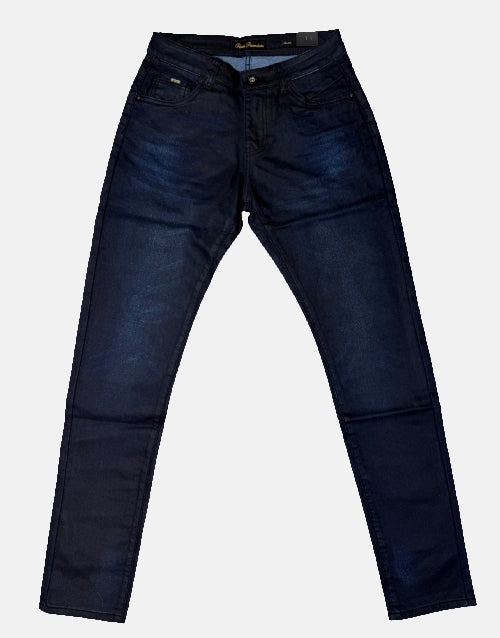 Pure Premium Arichi Blue Black Senzo Wax Jeans