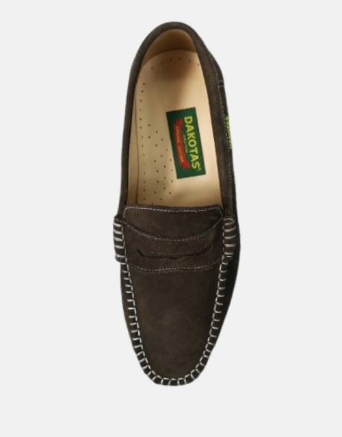 DAKOTAS Brown Suede Mocassin