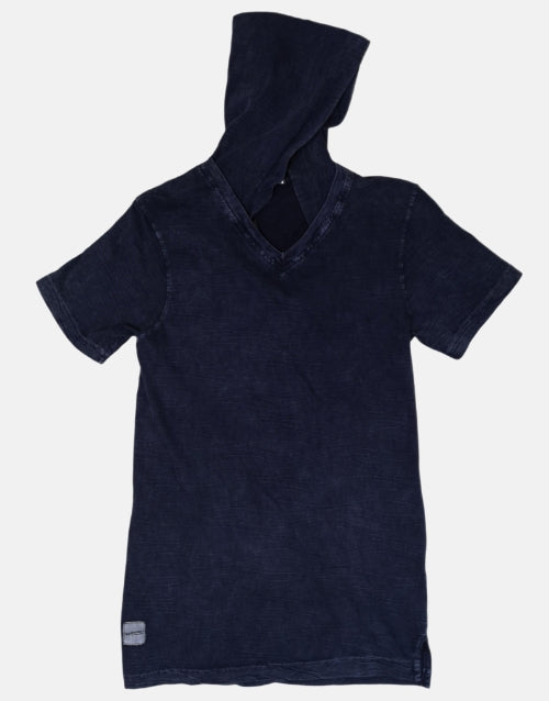 K Star 7 Short Sleeve Navy Hoody