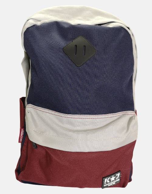 K STAR 7 Piper Navy/Maroon/Light Grey Backpack