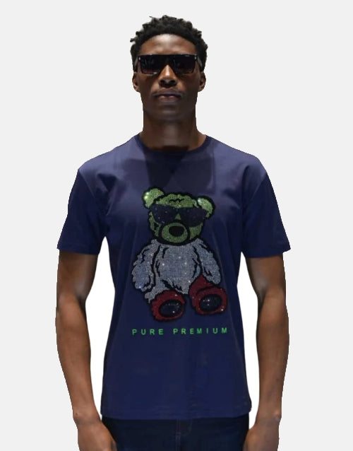 Pure Premium Teddy Nata Navy T Shirt