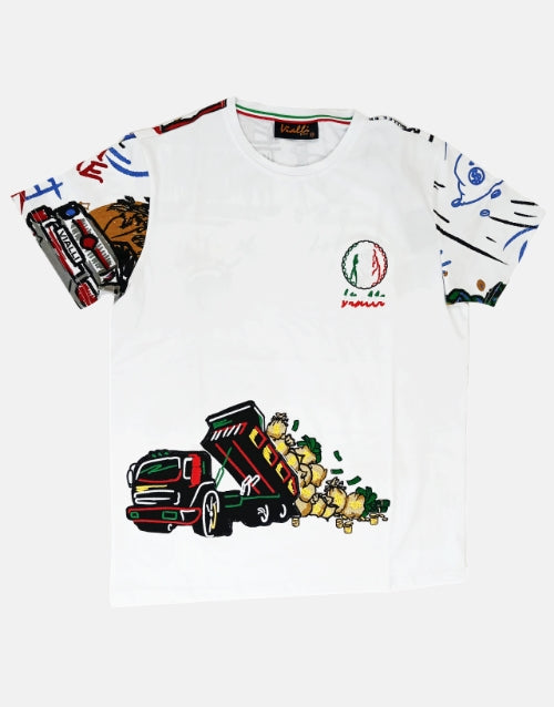 VIALLI CANIS WHITE T-SHIRT