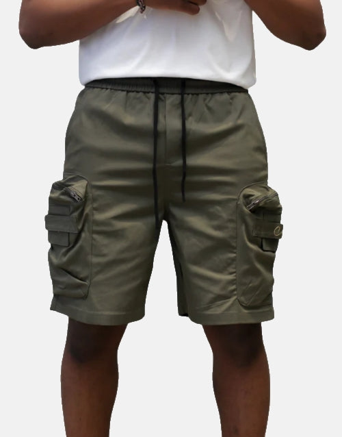 COVALI Short Green Cargo Pants