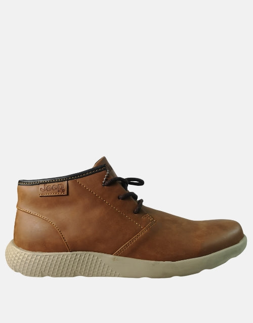 Jeep Castor Tan Brown Tech Comfort Mid Shoe