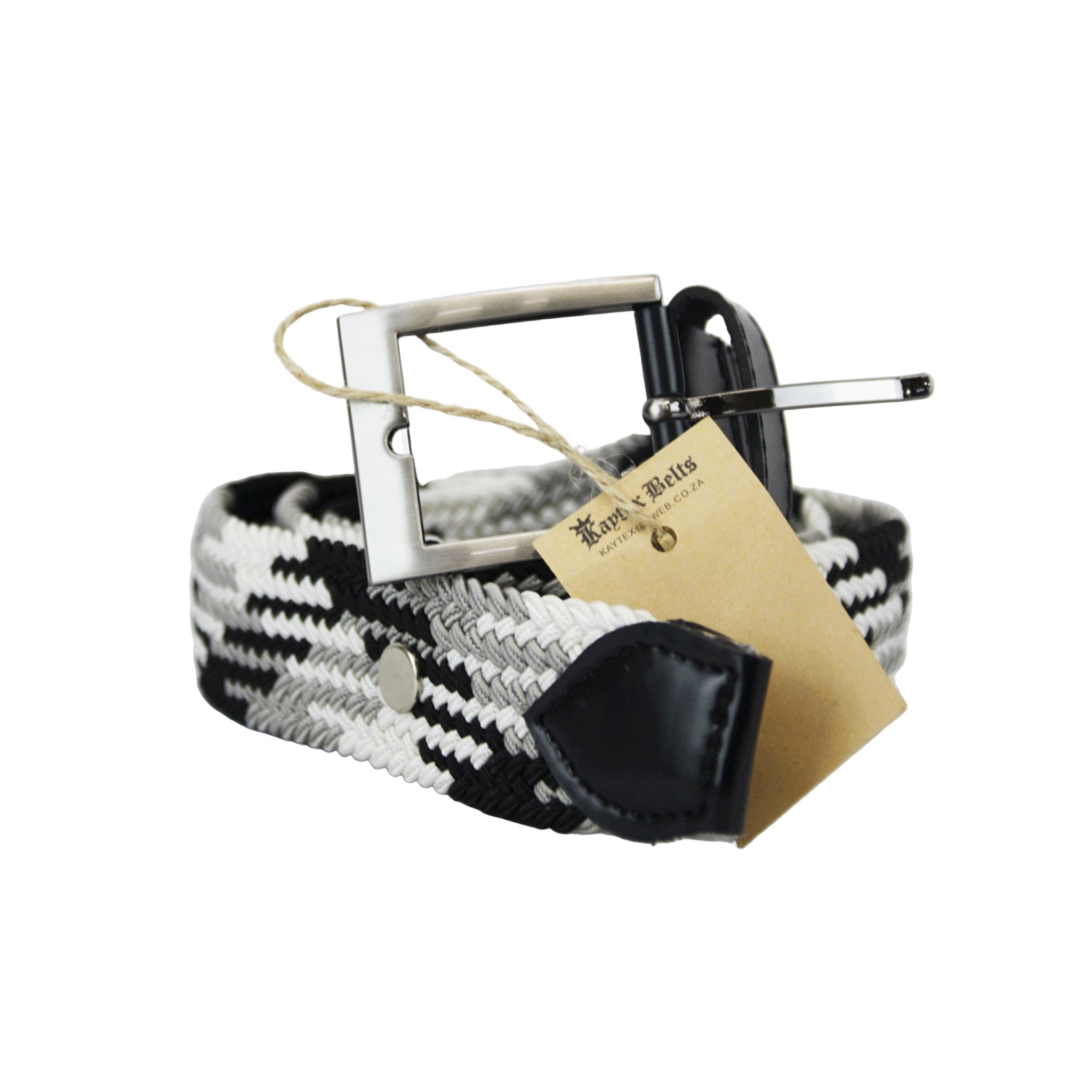 Bossini Woolen Stretch Grayscale Belt