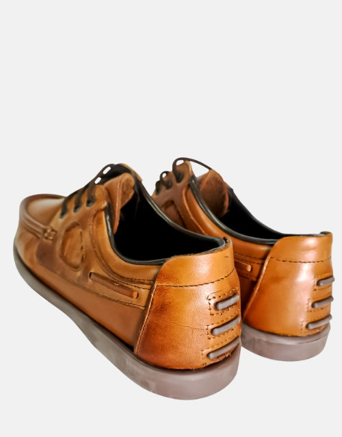 Oregon Genuine Leather Cognac Casual Shoe