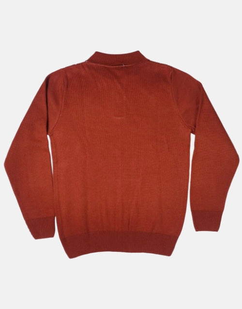 Rob Roy Traditional Rust Golfer Knitwear