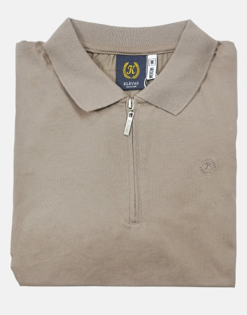 K Star 7 Taupe 1/4 Zip Golfer