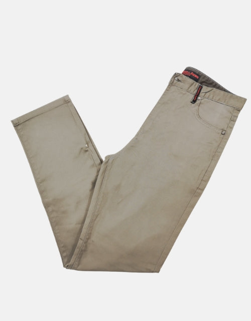 Crockett & Jones Taupe Straight Leg Chino