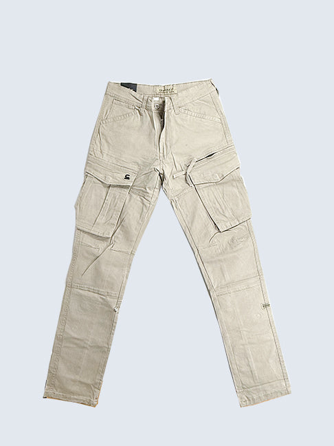 CMK Denim Cargo Pants White