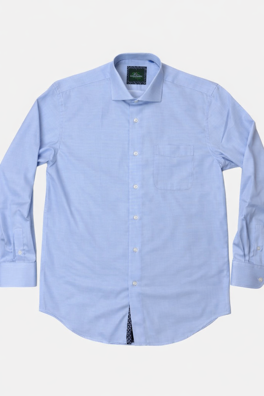 Rossini Light Blue Fine Check LS Shirt